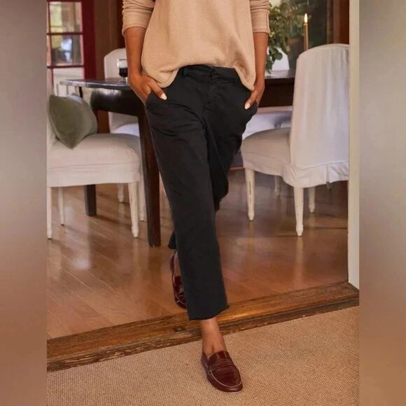 NEW Frank and Eileen ITALIAN PERFORMANCE TWILL Wicklow Pants Size 0 B2554 - Picture 3 of 12